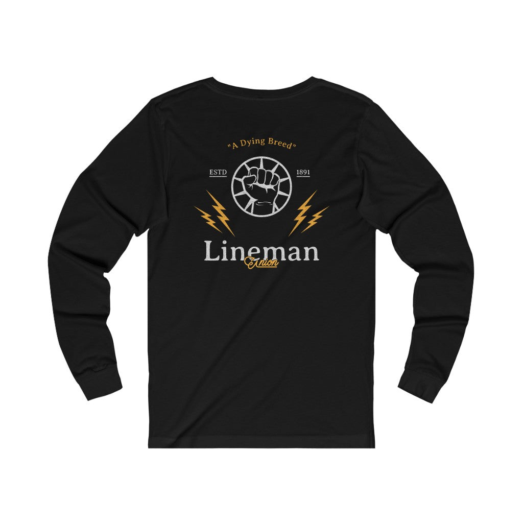 "Union Lineman" Long Sleeve TShirt The Lineman Company