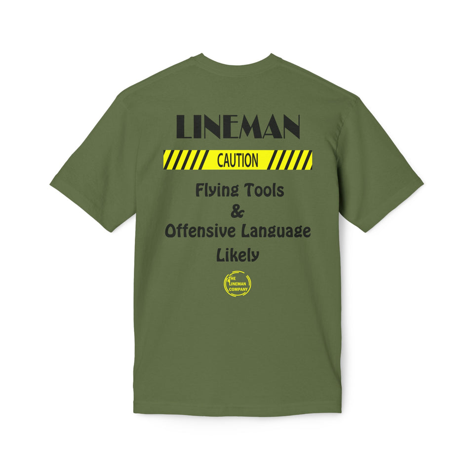 "Lineman, Caution" T-Shirt
