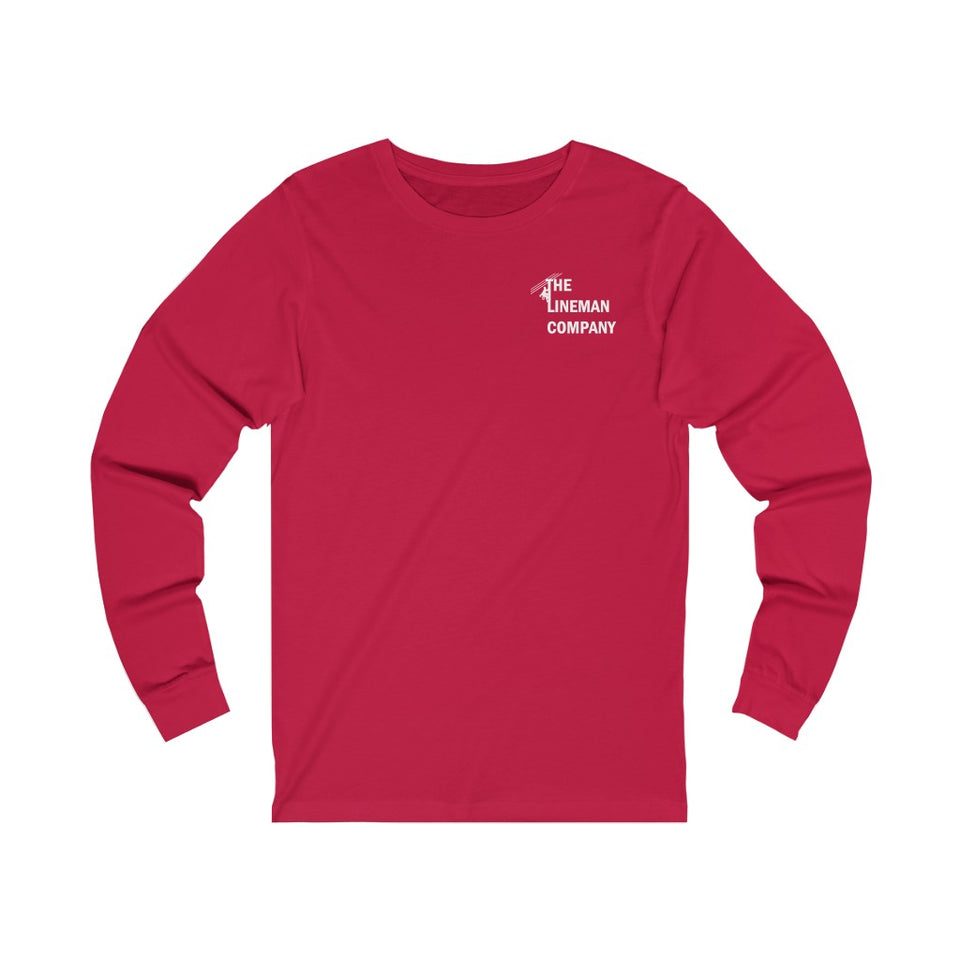 "Lineman Flag Pole" Long Sleeve T-Shirt (4 Colors)