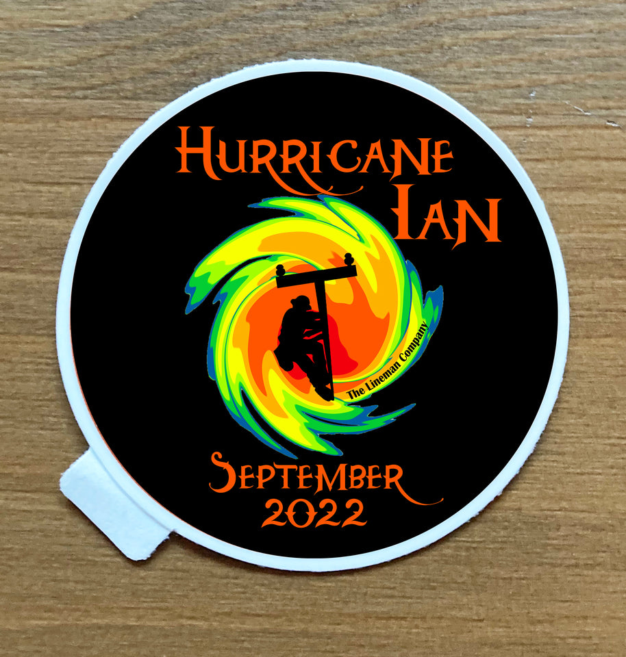 "Hurricane Ian 2022" 2.25x2.25" Sticker