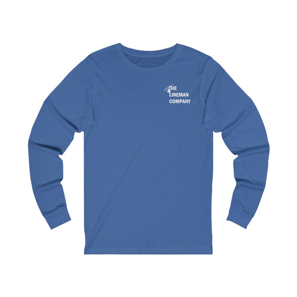 "Lineman Flag Pole" Long Sleeve T-Shirt (4 Colors)