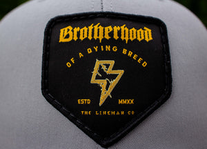 "Lineman Brotherhood Lightning Bolt" Richardson 112 Patch Hat