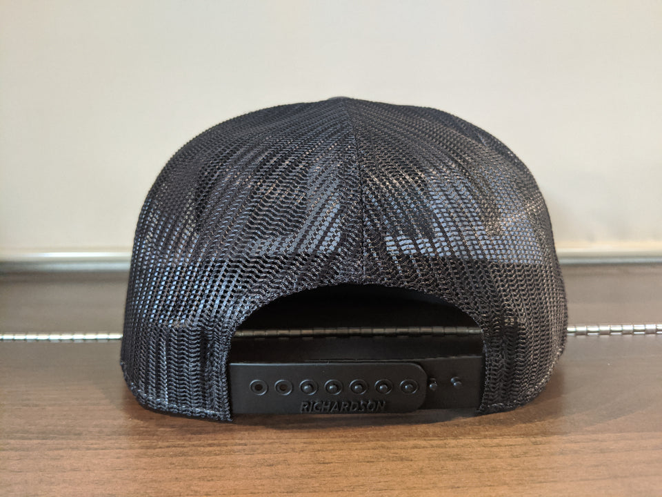 "Blue Collar Lineman" Leather Patch Flat Bill Snapback