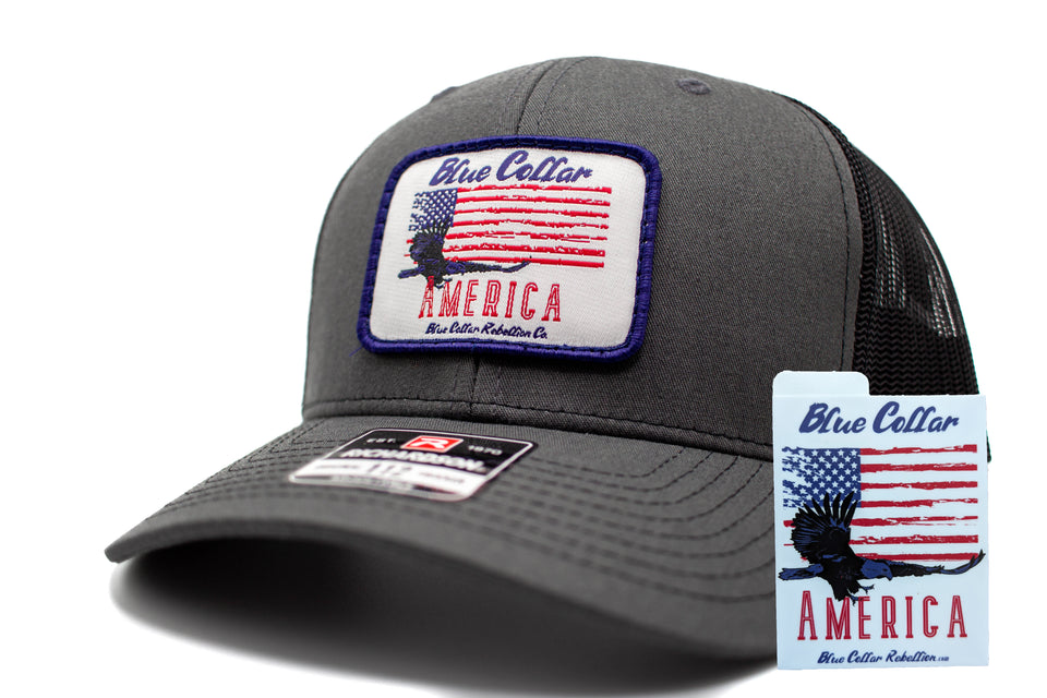 "Blue Collar America" Richardson 112 Patch Hat