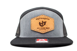 "Brotherhood Of A Dying Breed" Leather Patch Snapback Flat Bill
