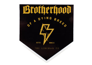 "Lineman Co Brotherhood" 2x2" Sticker