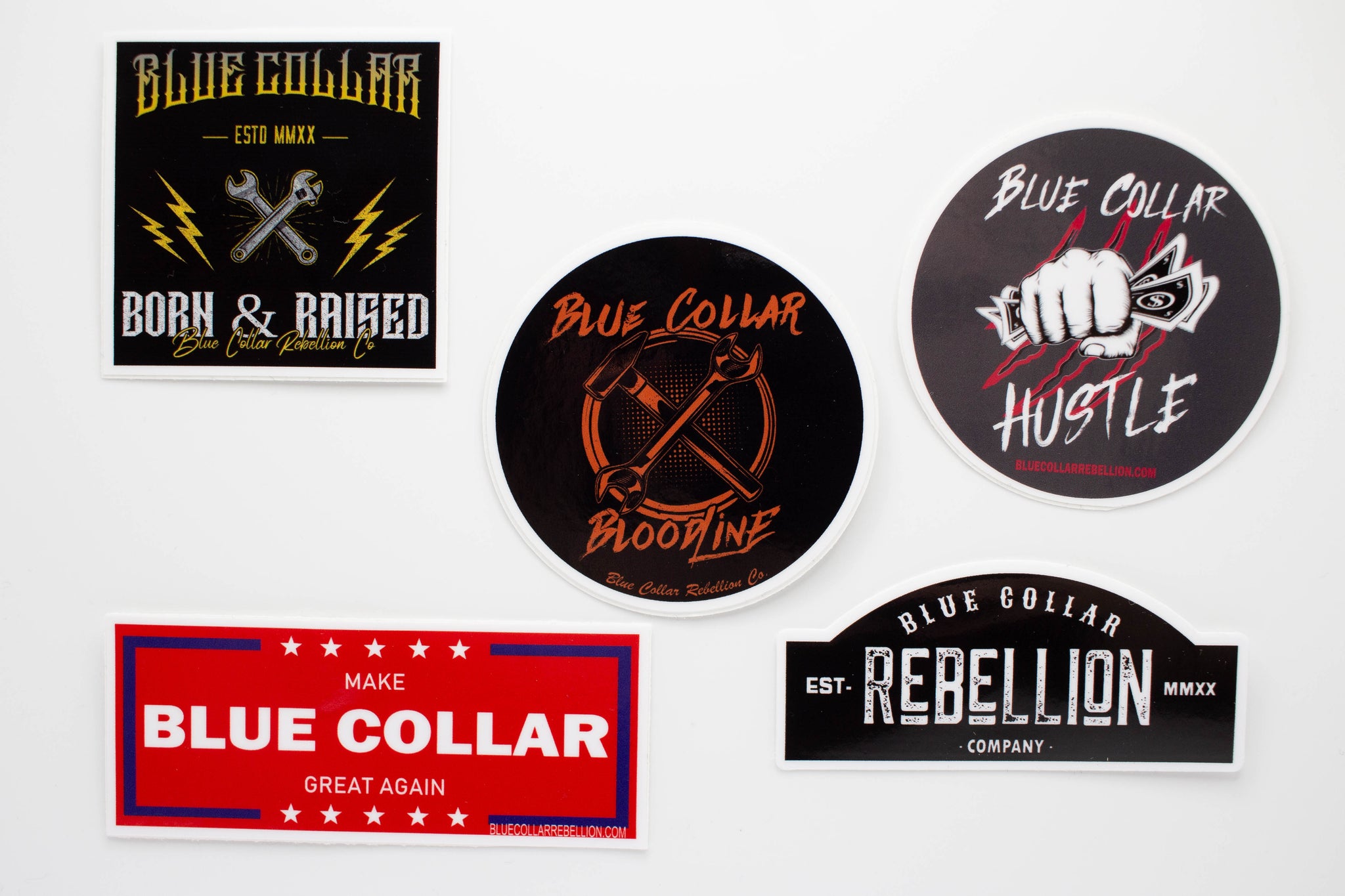 Blue Collar Bloodline Crossbones 2.5x2.5 Sticker – The Lineman