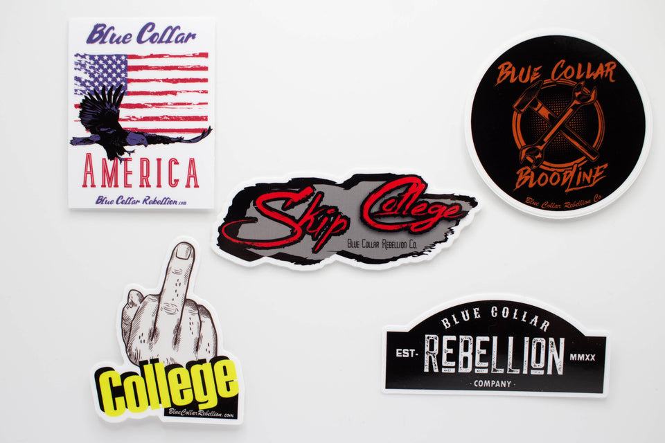 "Skip College" 3.5x1.5" Sticker