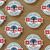 "Proud Lineman" 2.5x2.5" Sticker