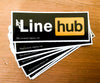 "Line Hub" 3" Sticker