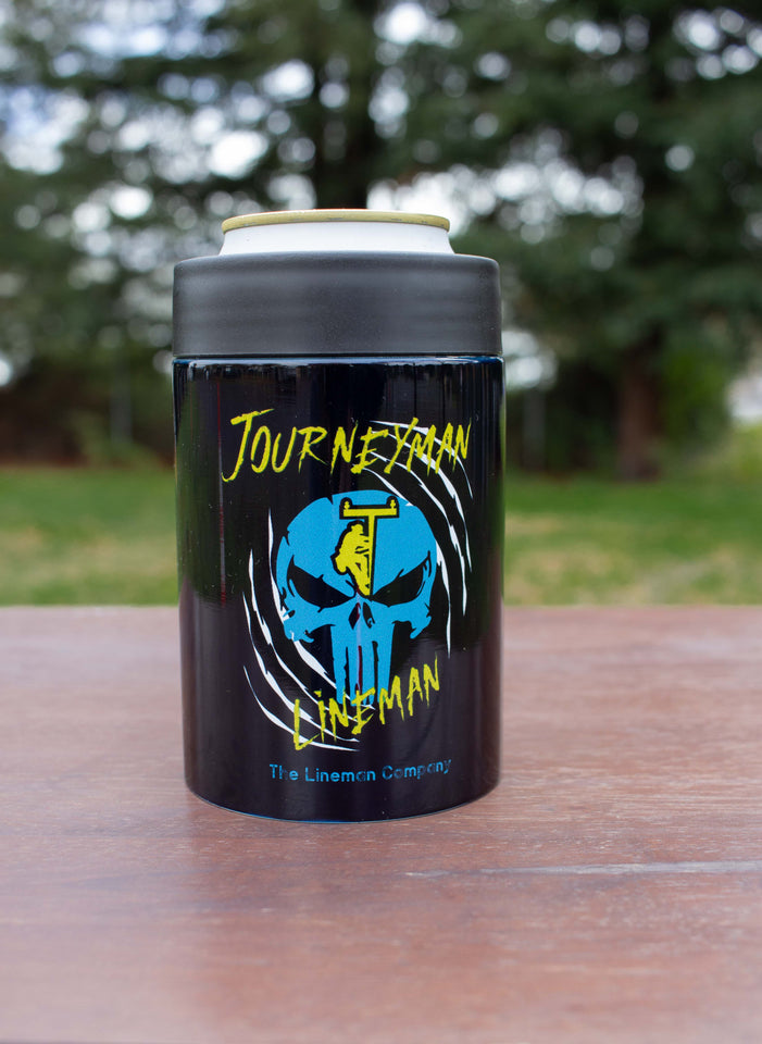 "Journeyman Lineman" Stainless Steel Beer Sleeve