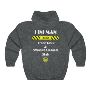 "Lineman, Caution" Hoodie (7 Colors)
