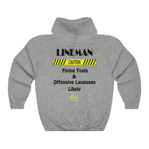 "Lineman, Caution" Hoodie (7 Colors)