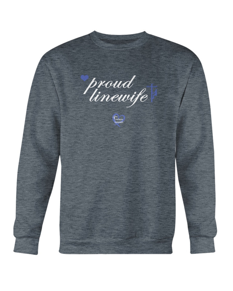 "Proud Linewife" Crewneck Sweatshirt (7 Colors)