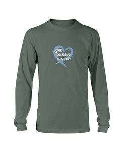"The Lineman Company Heart" Original Long Sleeve T-Shirt (12 Colors)