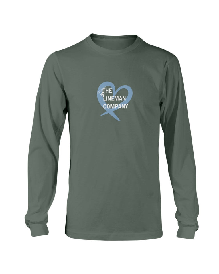 "The Lineman Company Heart" Original Long Sleeve T-Shirt (12 Colors)