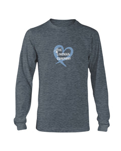 "The Lineman Company Heart" Original Long Sleeve T-Shirt (12 Colors)