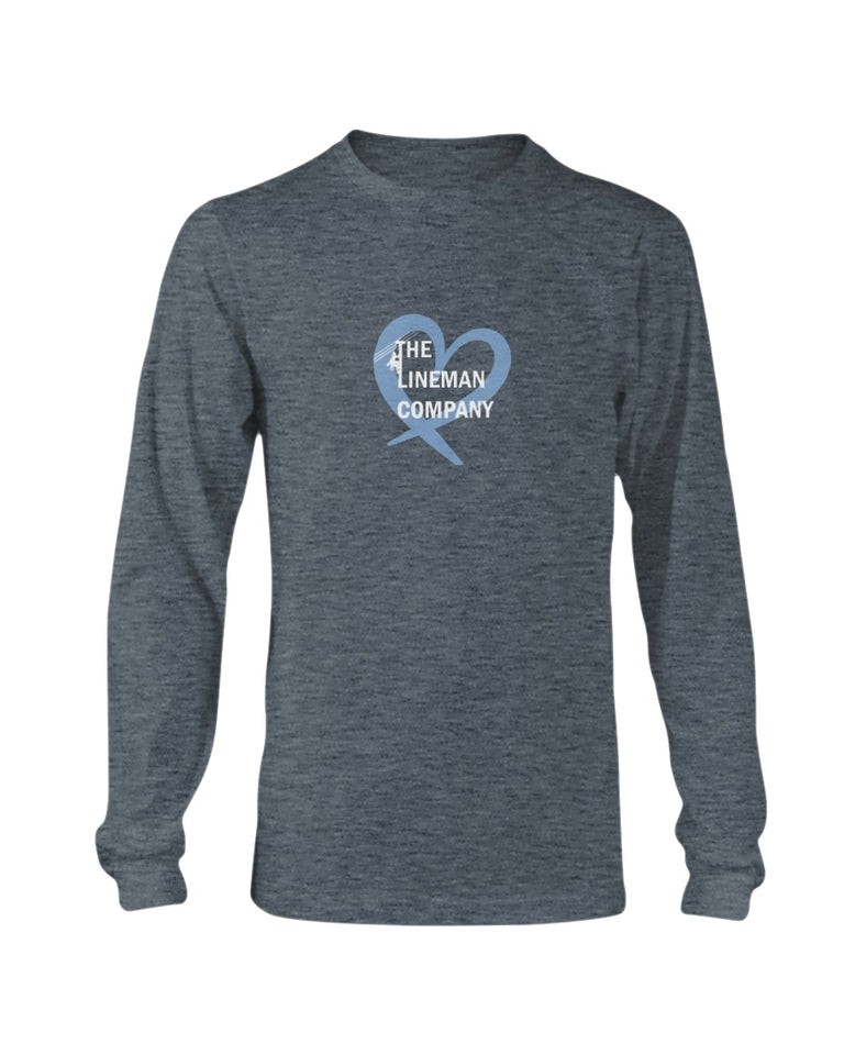 "The Lineman Company Heart" Original Long Sleeve T-Shirt (12 Colors)