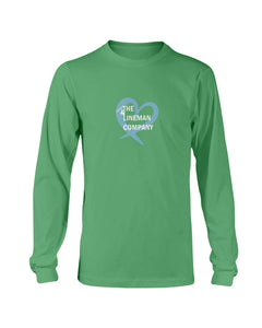 "The Lineman Company Heart" Original Long Sleeve T-Shirt (12 Colors)