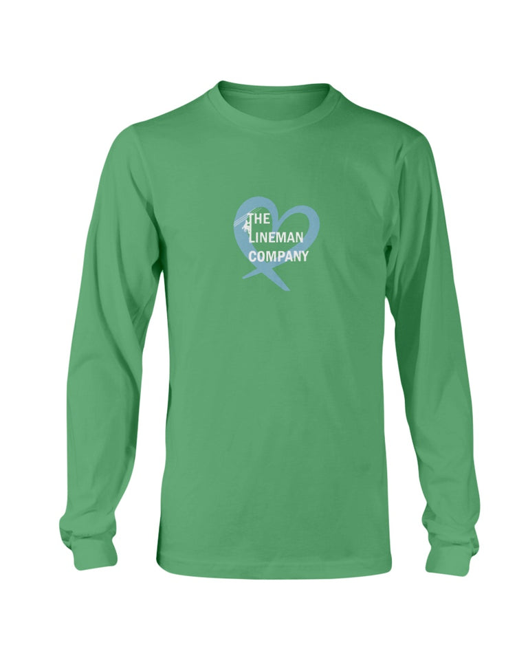 "The Lineman Company Heart" Original Long Sleeve T-Shirt (12 Colors)