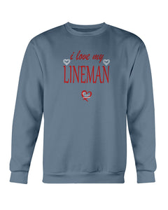 "I Love My Lineman" Crewneck Sweatshirt (7 Colors)