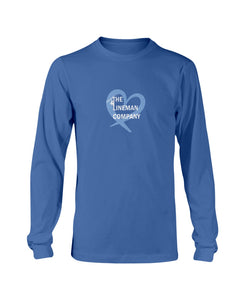 "The Lineman Company Heart" Original Long Sleeve T-Shirt (12 Colors)