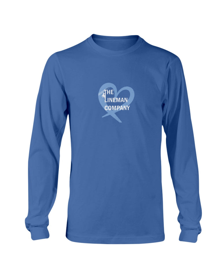 "The Lineman Company Heart" Original Long Sleeve T-Shirt (12 Colors)